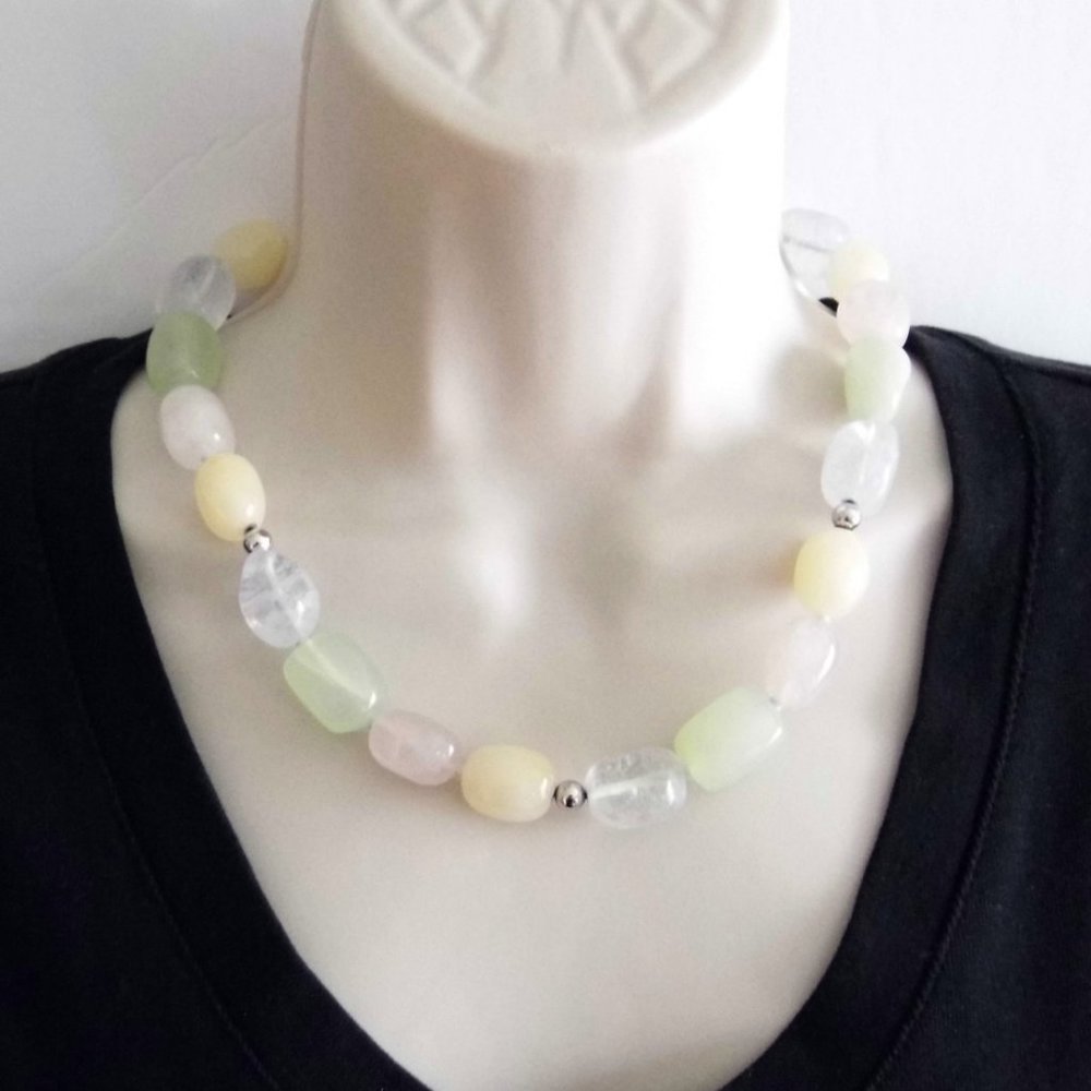 Macy's Sterling Silver QUARTZ Necklace - Picture 6 of 7